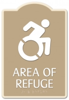 Area of Refuge Sign - Dynamic ISA Symbol