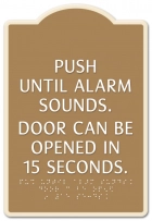 Delayed Egress Push/Pull Sign - CA Code