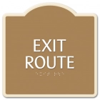 "Exit Route" Egress Sign - CA Compliant