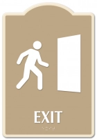 Exit Sign w/ Symbol