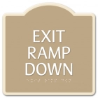 "Exit Stair Up" Egress Sign - CA Compliant