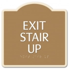 "Exit Stair Up" Egress Sign - CA Compliant