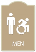 Men Sign w/Male & Dynamic ISA Symbols