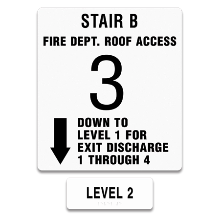Stairwell ID - Washington, DC Code <br>5 Floors or Less