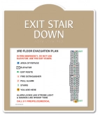 Standard Stairway Evacuation Plans - CA Compliant