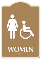 Women Sign w/Female & ISA Symbols