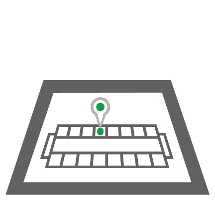 "You Are Here Dots" Vinyl Dots -<br>Fee per vinyl "YAH" dots for evacuation plans.